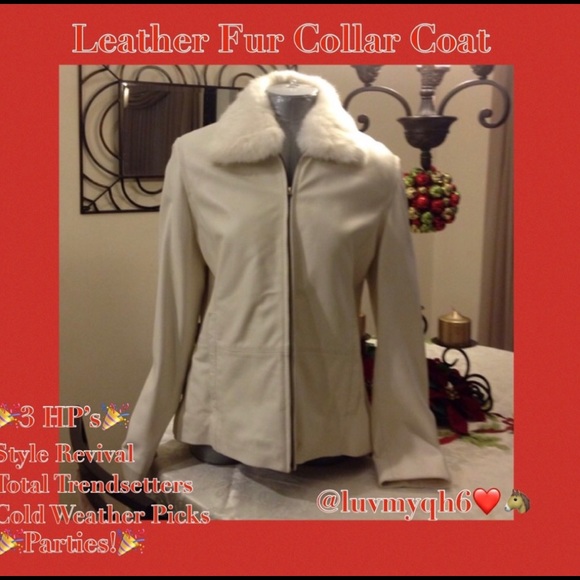 Wilsons Leather Jackets & Blazers - Leather Fur Collar Coat🎉3X HP🎉